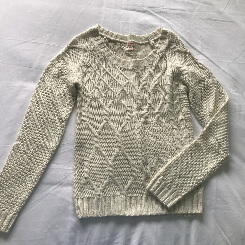 Cream Cable Knit Sweater